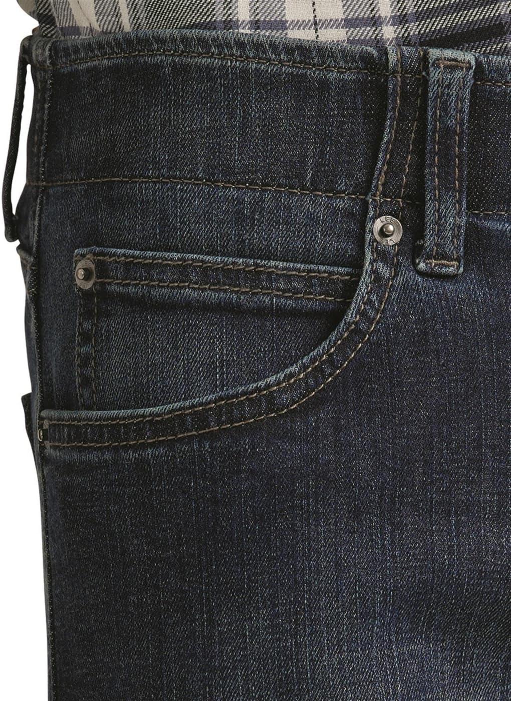 imageLee Mens Extreme Motion Straight Taper JeanBlue