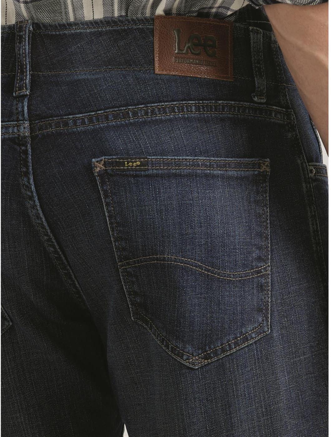 imageLee Mens Extreme Motion Straight Taper JeanBlue