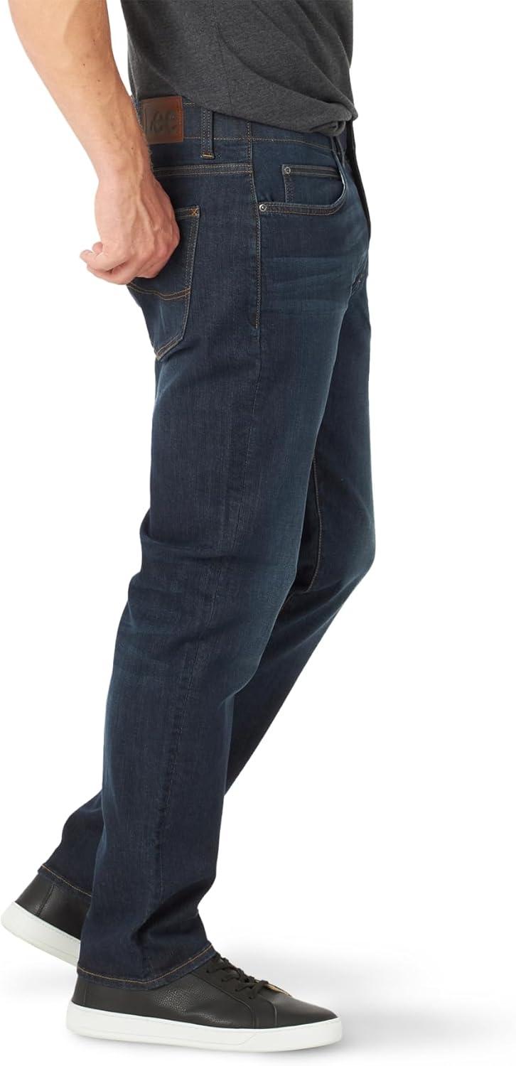imageLee Mens Extreme Motion Straight Taper JeanBlue Strike