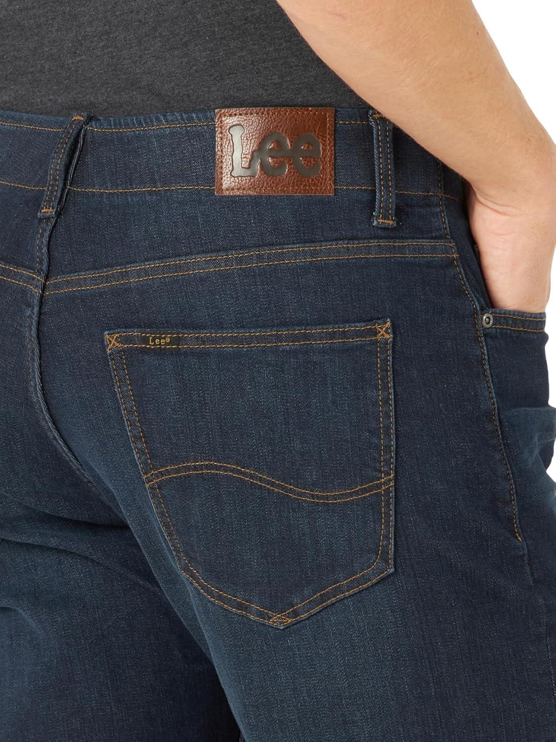 imageLee Mens Extreme Motion Straight Taper JeanBlue Strike