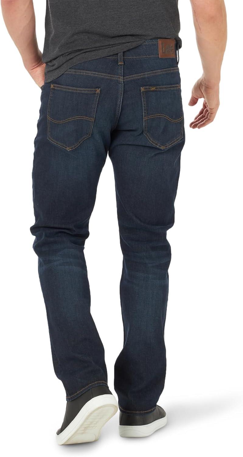 imageLee Mens Extreme Motion Straight Taper JeanBlue Strike