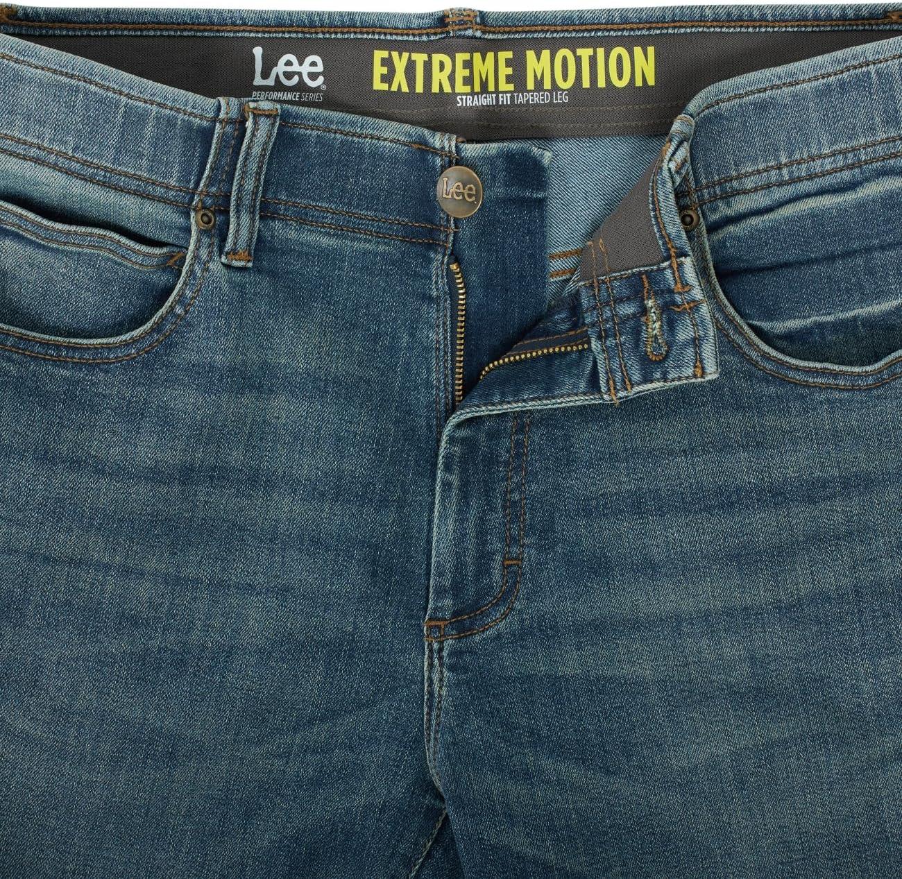 imageLee Mens Extreme Motion Straight Taper JeanRadical