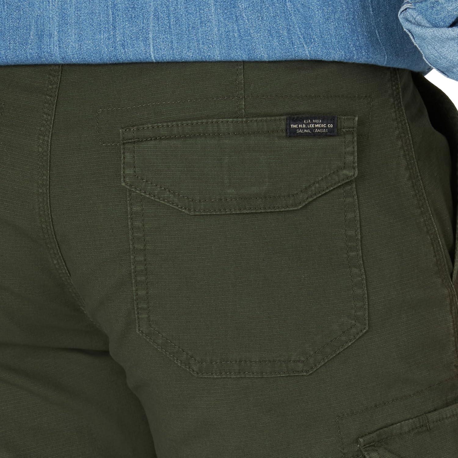 imageLee Mens Extreme Motion Swope Cargo ShortFrontier Olive