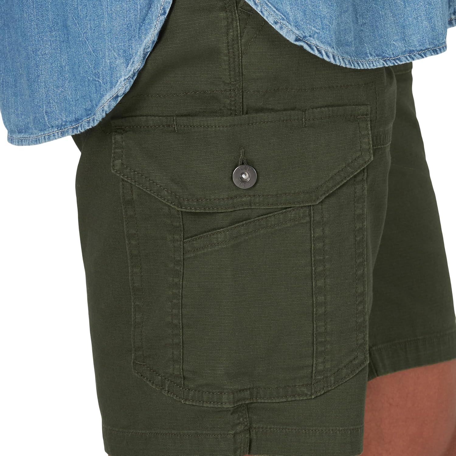 imageLee Mens Extreme Motion Swope Cargo ShortFrontier Olive