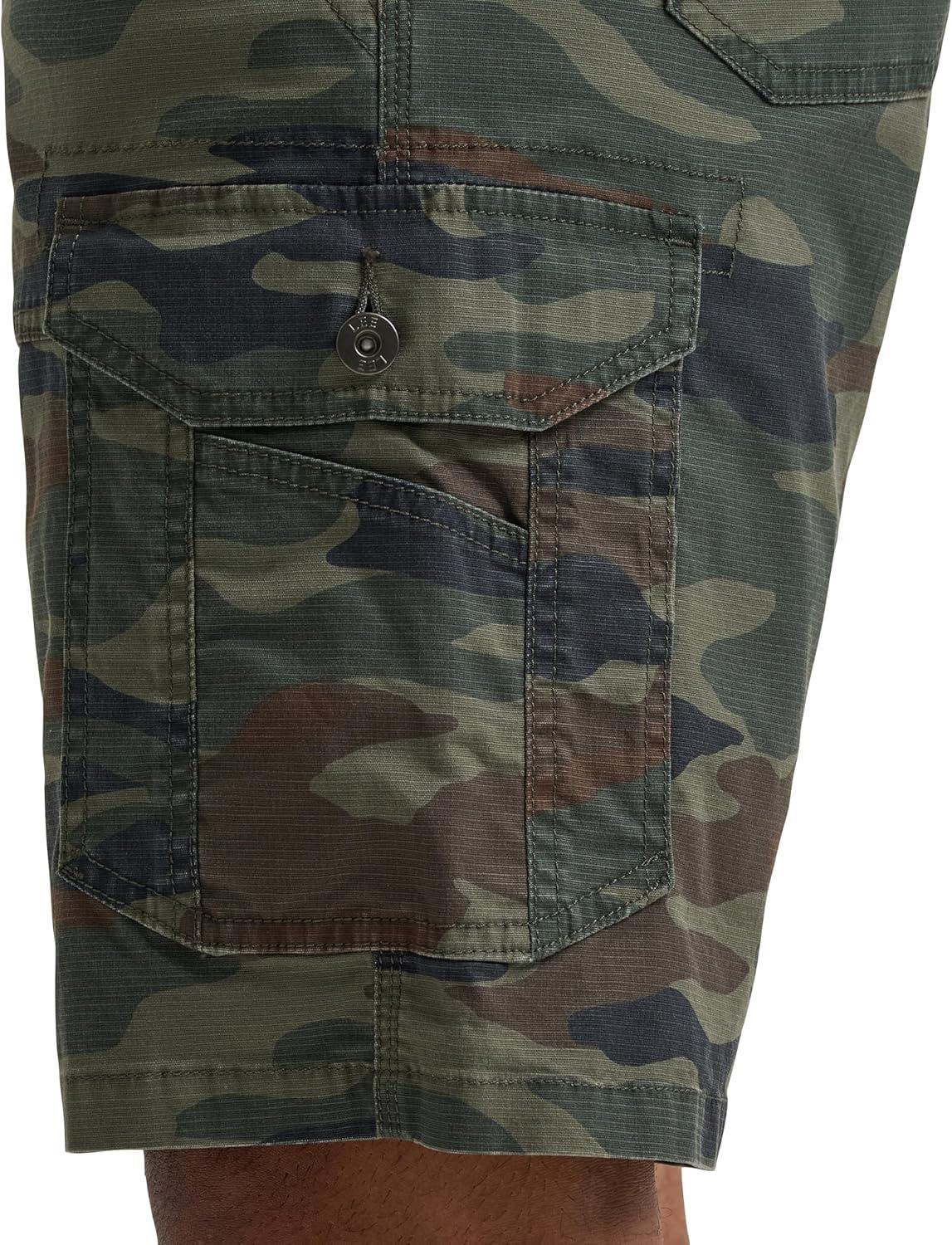 imageLee Mens Extreme Motion Swope Cargo ShortNew Moss Camo