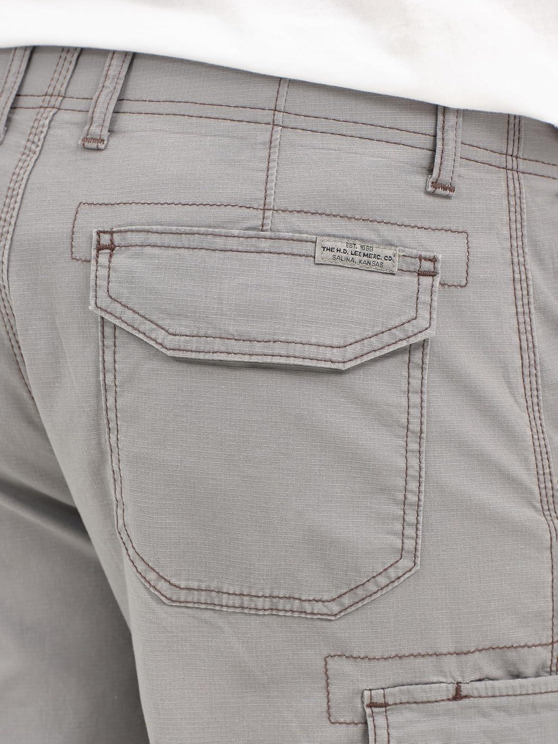 imageLee Mens Extreme Motion Swope Cargo ShortSilver