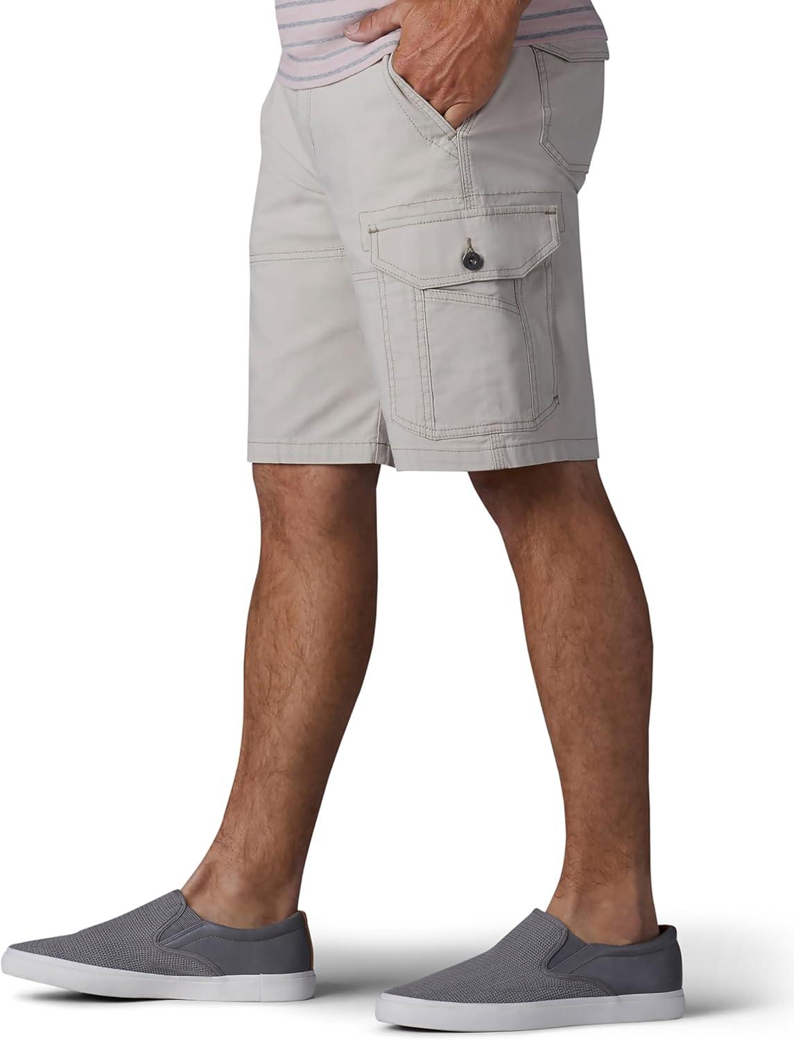 imageLee Mens Extreme Motion Swope Cargo ShortStone