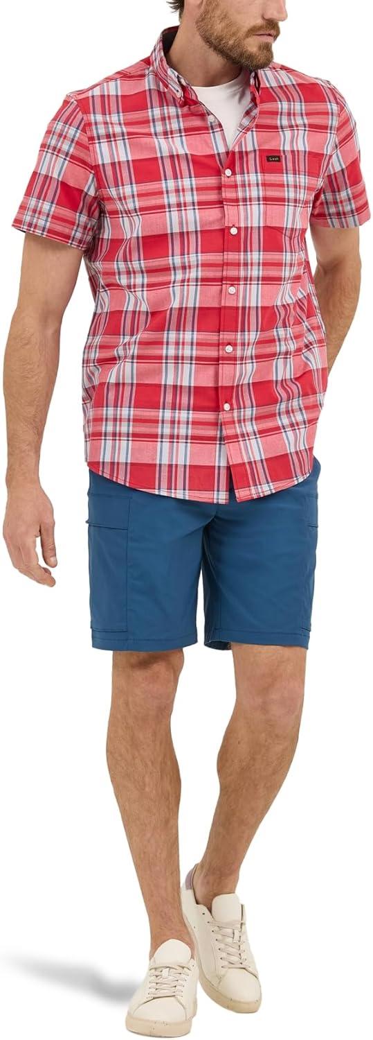 imageLee Mens Extreme Motion Synthetic Ripstop Cargo ShortOrion Blue