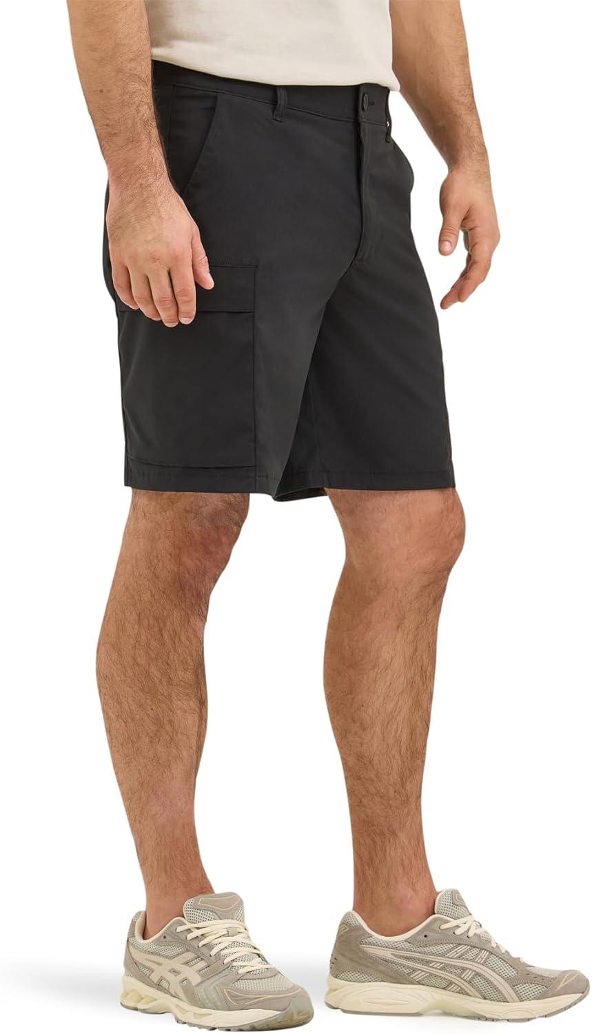 imageLee Mens Extreme Motion Synthetic Ripstop Cargo ShortUnionall Black