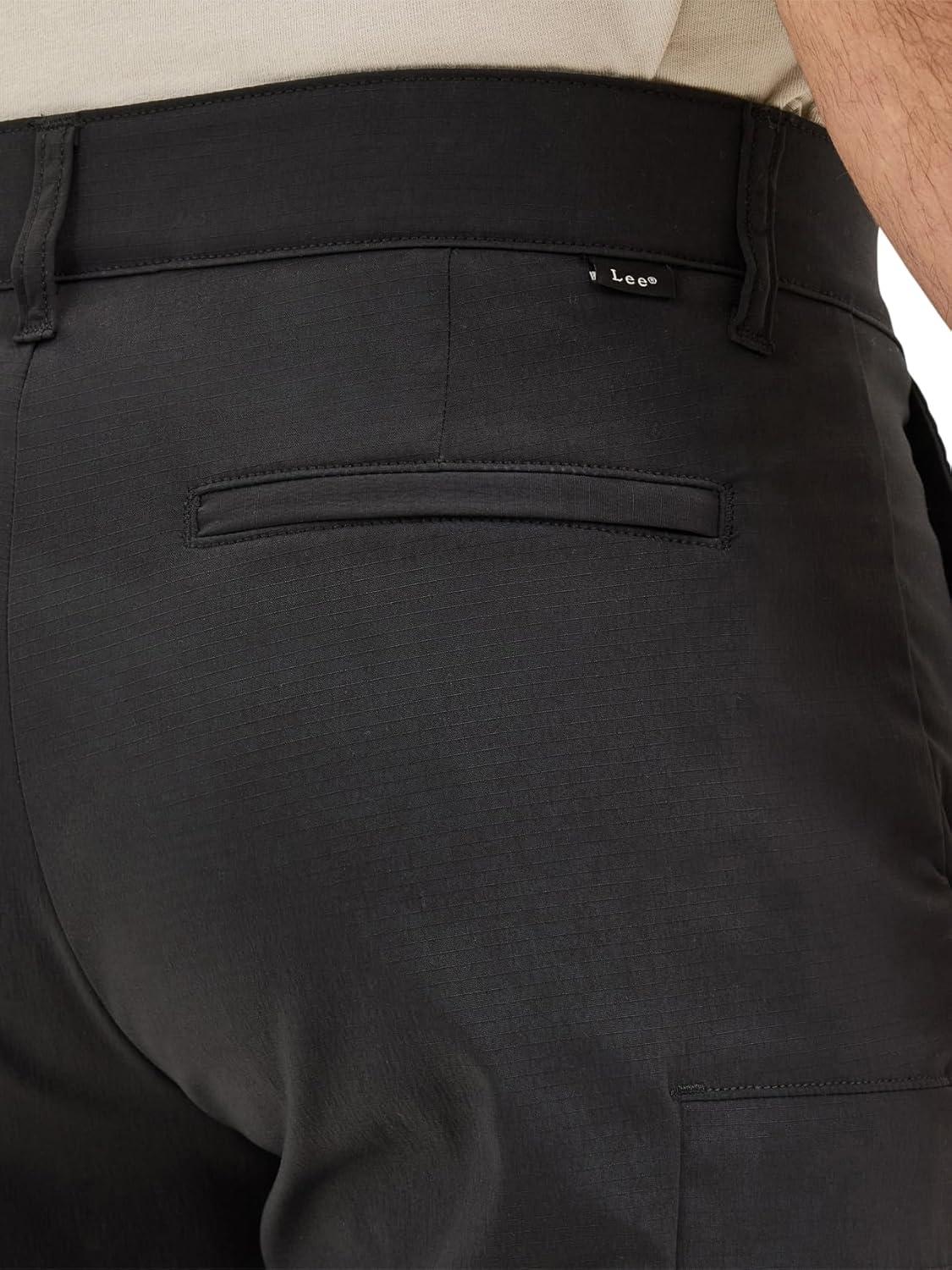 imageLee Mens Extreme Motion Synthetic Ripstop Cargo ShortUnionall Black