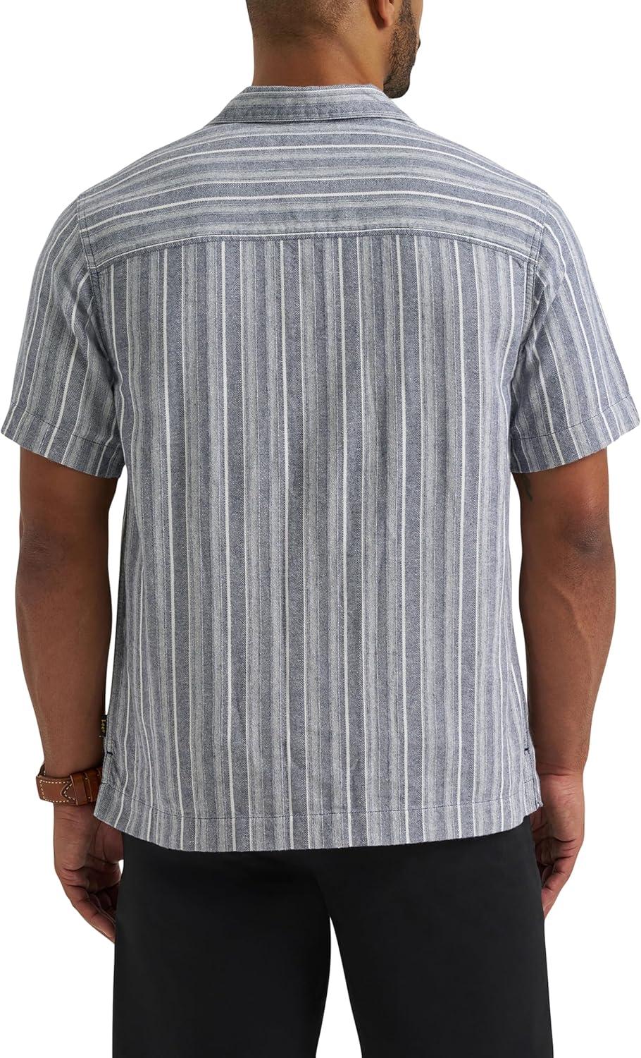 imageLee Mens Legendary Camp ShirtMood Indigo Stripe