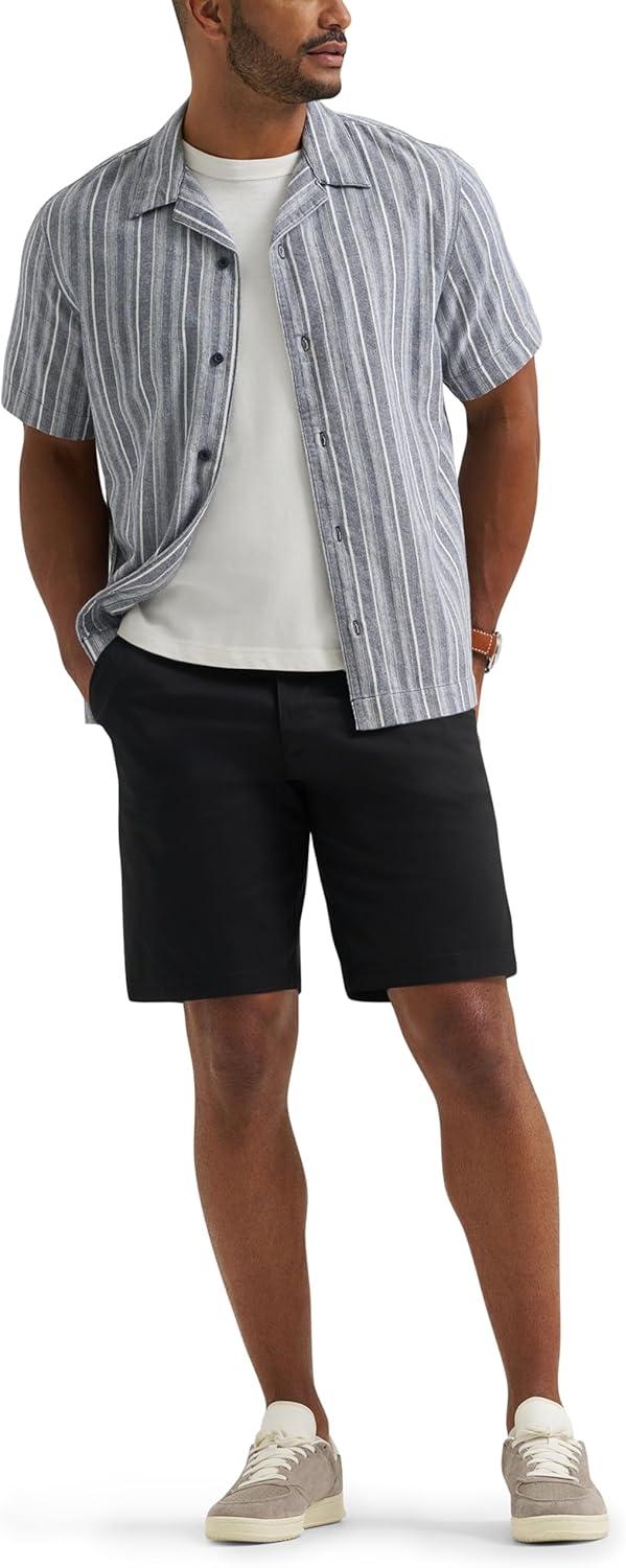 imageLee Mens Legendary Camp ShirtMood Indigo Stripe