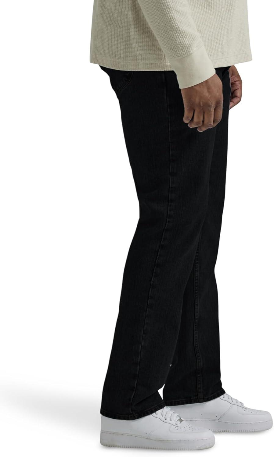 imageLee Mens Legendary Regular Straight JeanOverdye Black