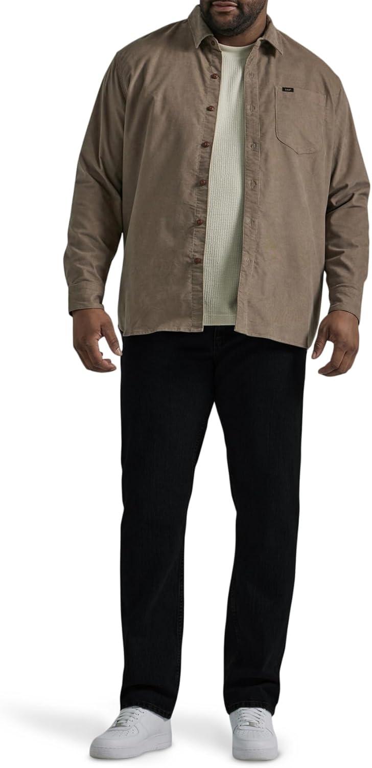 imageLee Mens Legendary Regular Straight JeanOverdye Black