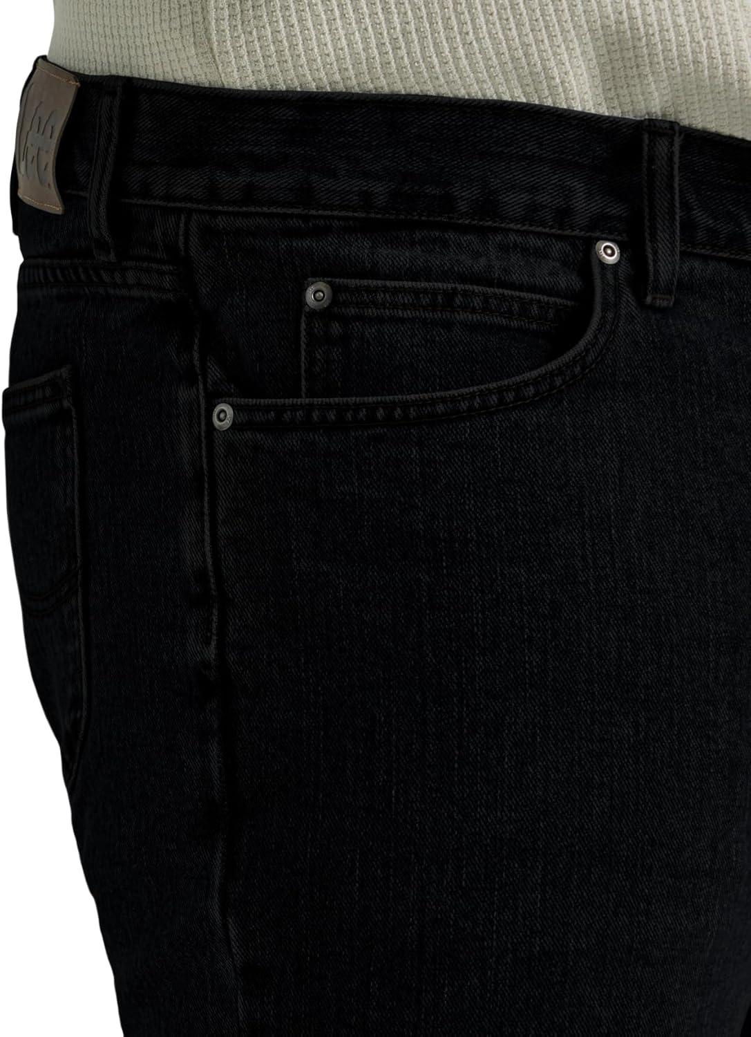 imageLee Mens Legendary Regular Straight JeanOverdye Black