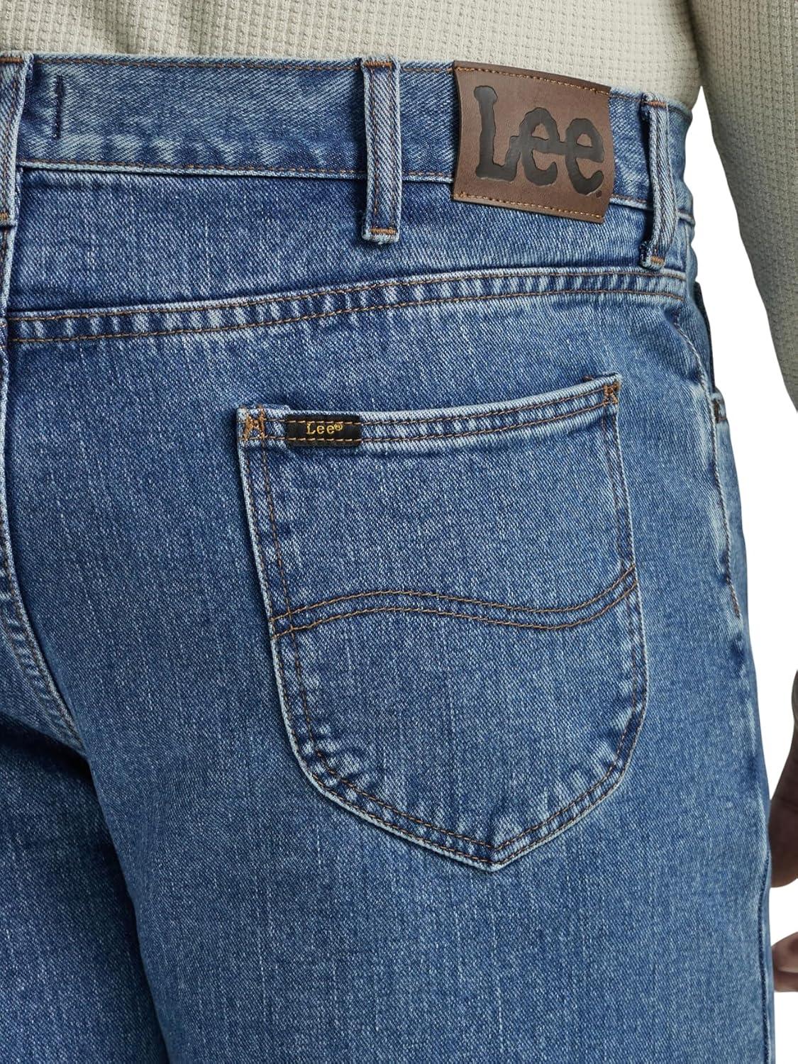 imageLee Mens Legendary Regular Straight JeanPepper Stone