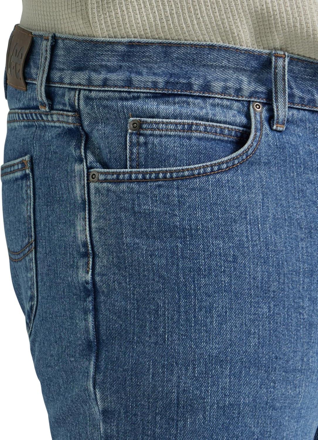 imageLee Mens Legendary Regular Straight JeanPepper Stone
