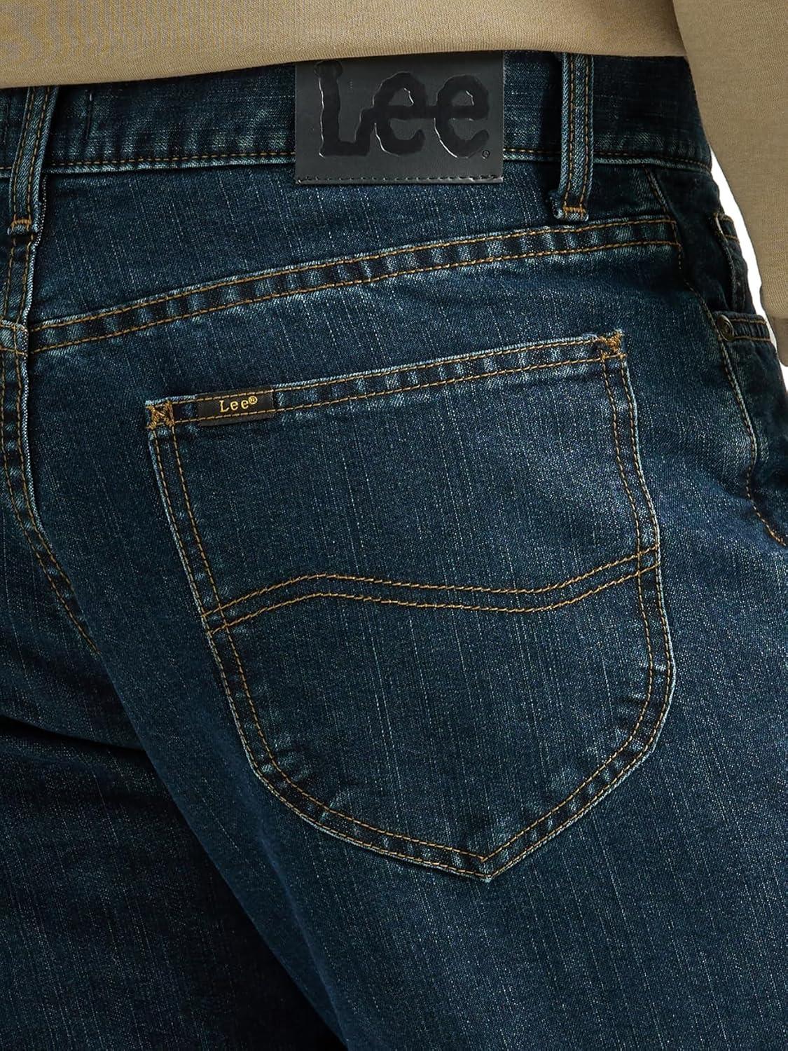 imageLee Mens Legendary Relaxed Straight JeanFleecelined Black Quartz