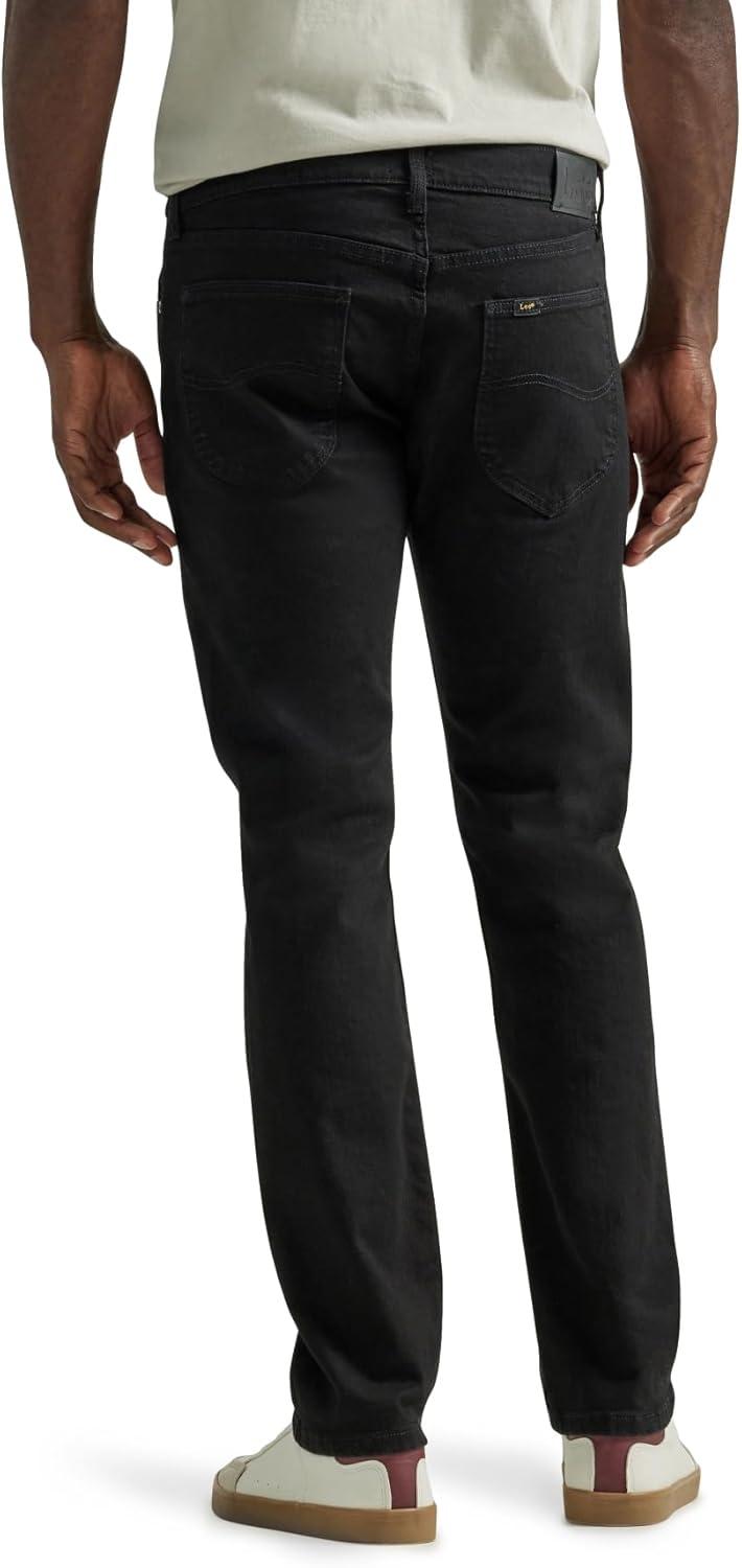 imageLee Mens Legendary Slim Straight JeanOverdye Black