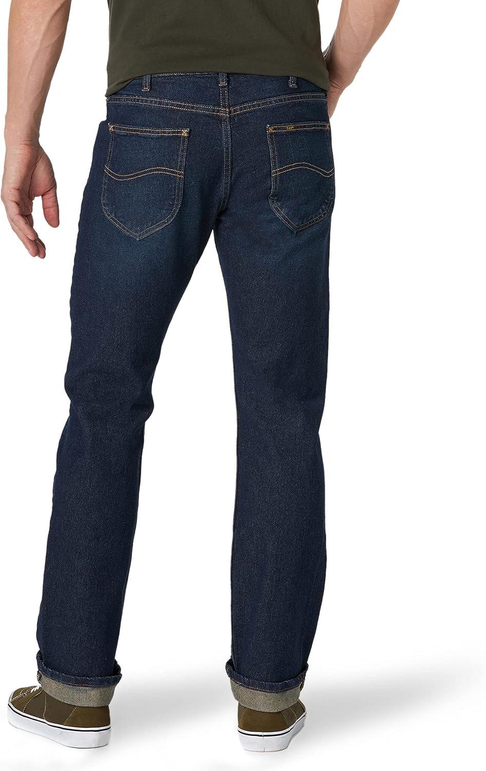 imageLee Mens Legendary Slim Straight JeanRoad Rash
