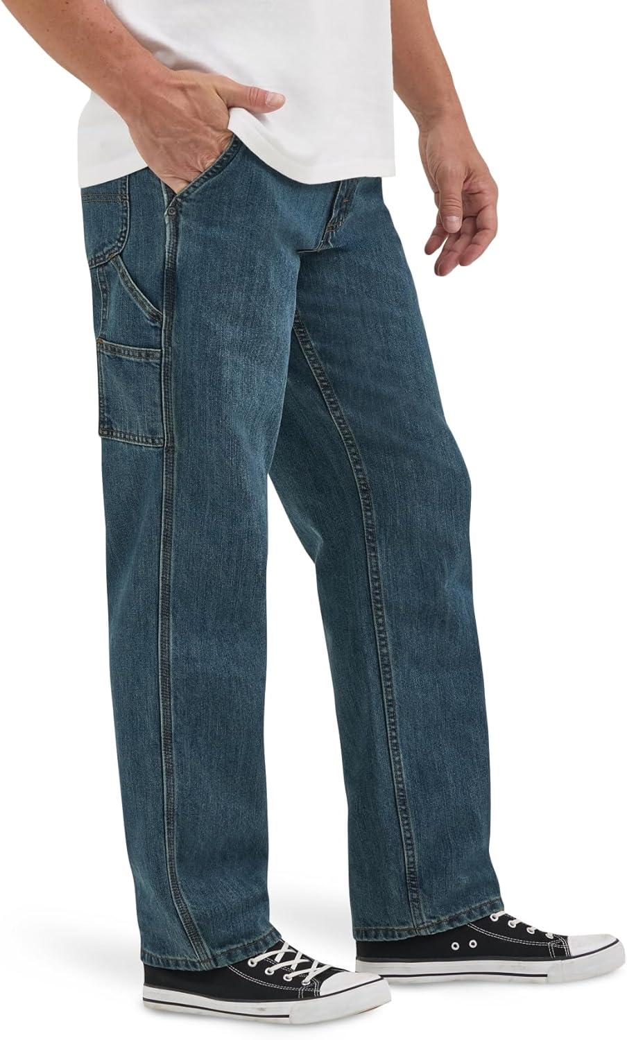 imageLee Mens Legendary Workwear Carpenter JeanAuthentic Stone
