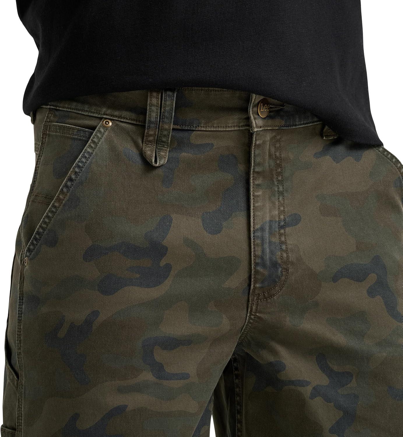 imageLee Mens Legendary Workwear Carpenter ShortOlive Camo