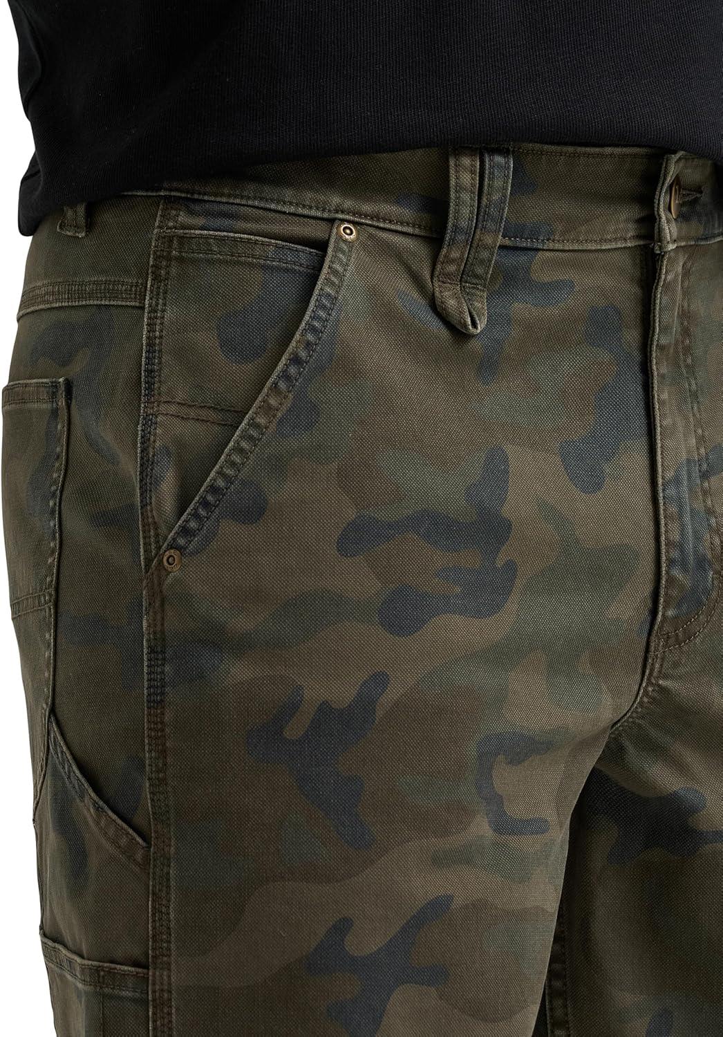 imageLee Mens Legendary Workwear Carpenter ShortOlive Camo
