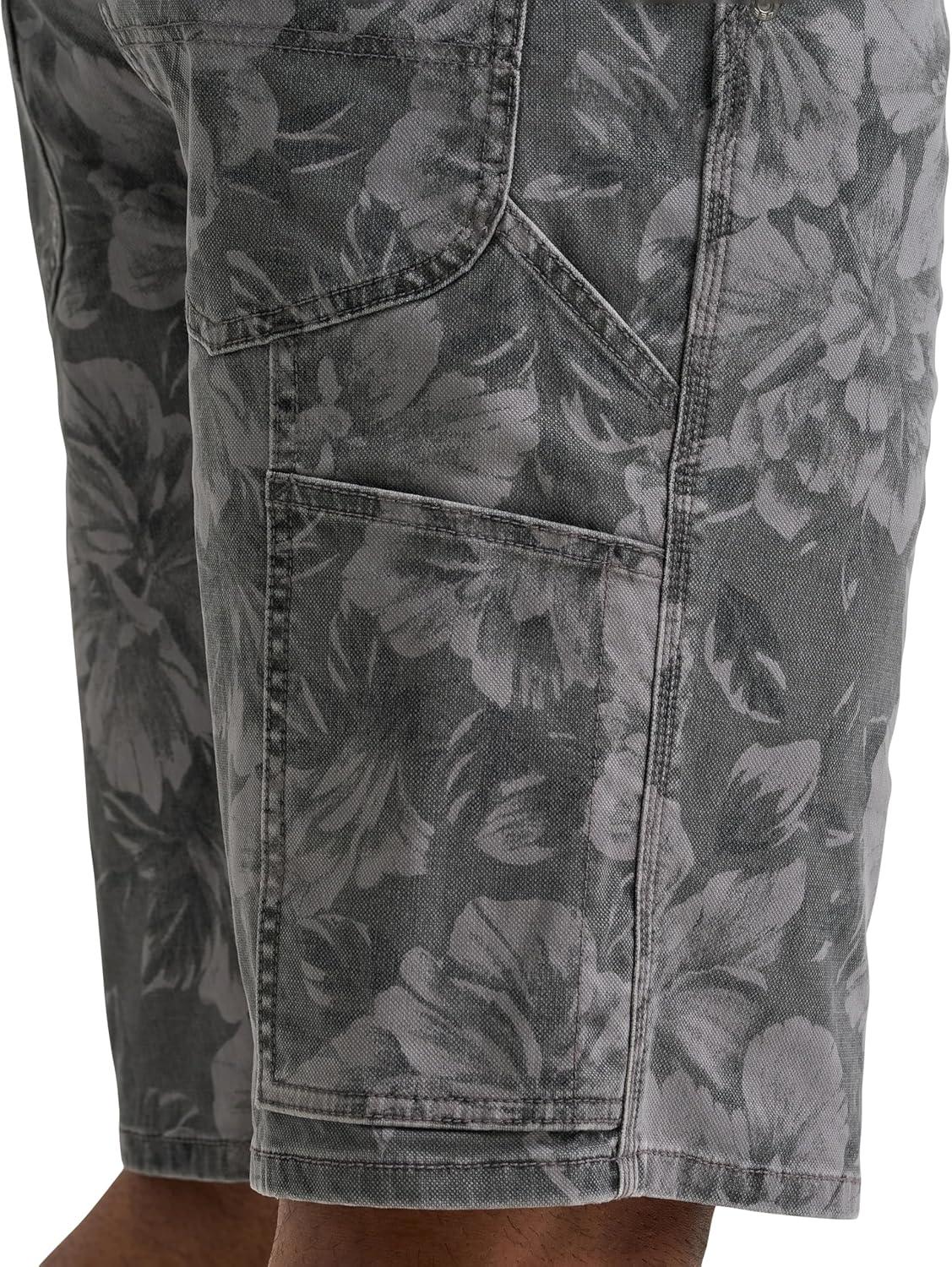 imageLee Mens Legendary Workwear Carpenter ShortStatic Gray Floral