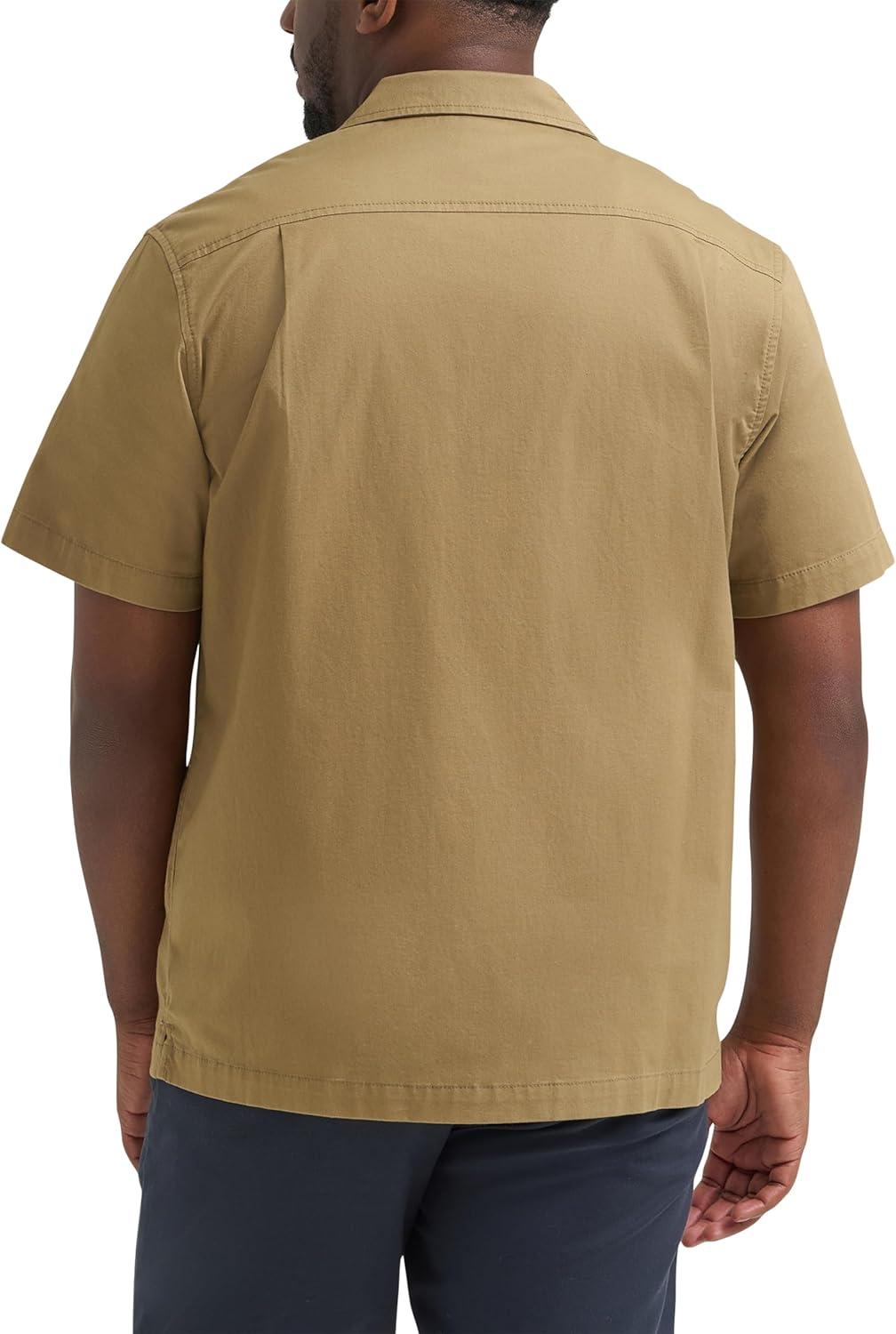 imageLee Mens Legendary Workwear Short Sleeve WorkshirtOscar Khaki