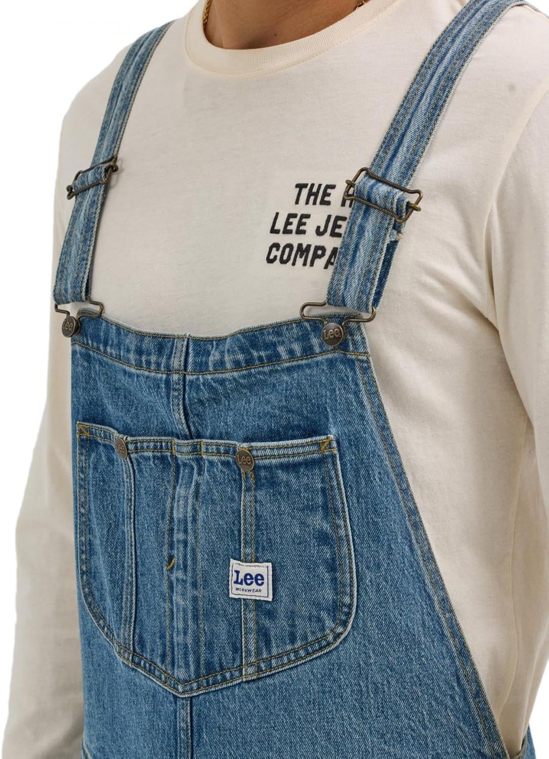 imageLee Mens Workwear Bib OverallMid Wash