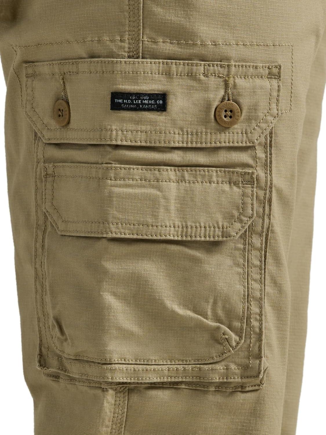 imageLee Mens Wyoming Relaxed Fit Cargo PantKc Khaki Ripstop