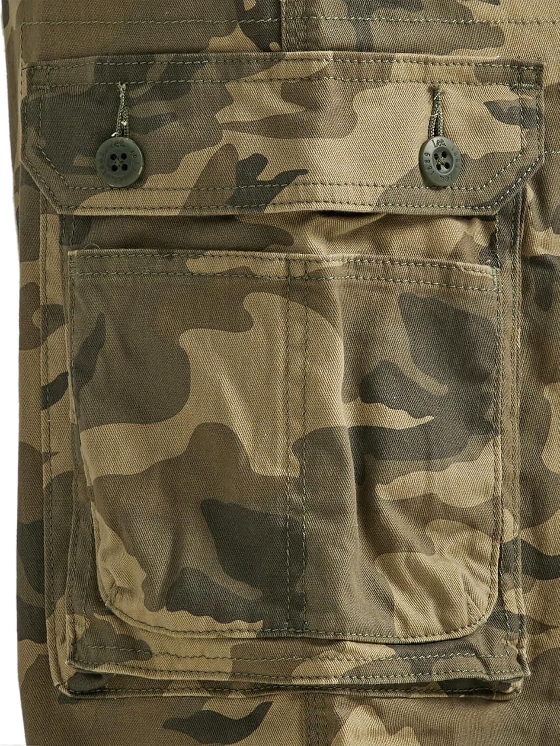 imageLee Mens Wyoming Relaxed Fit Cargo PantNative Camo