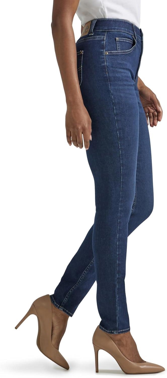 imageLee Womens High Rise Skinny JeansDeepest Dark