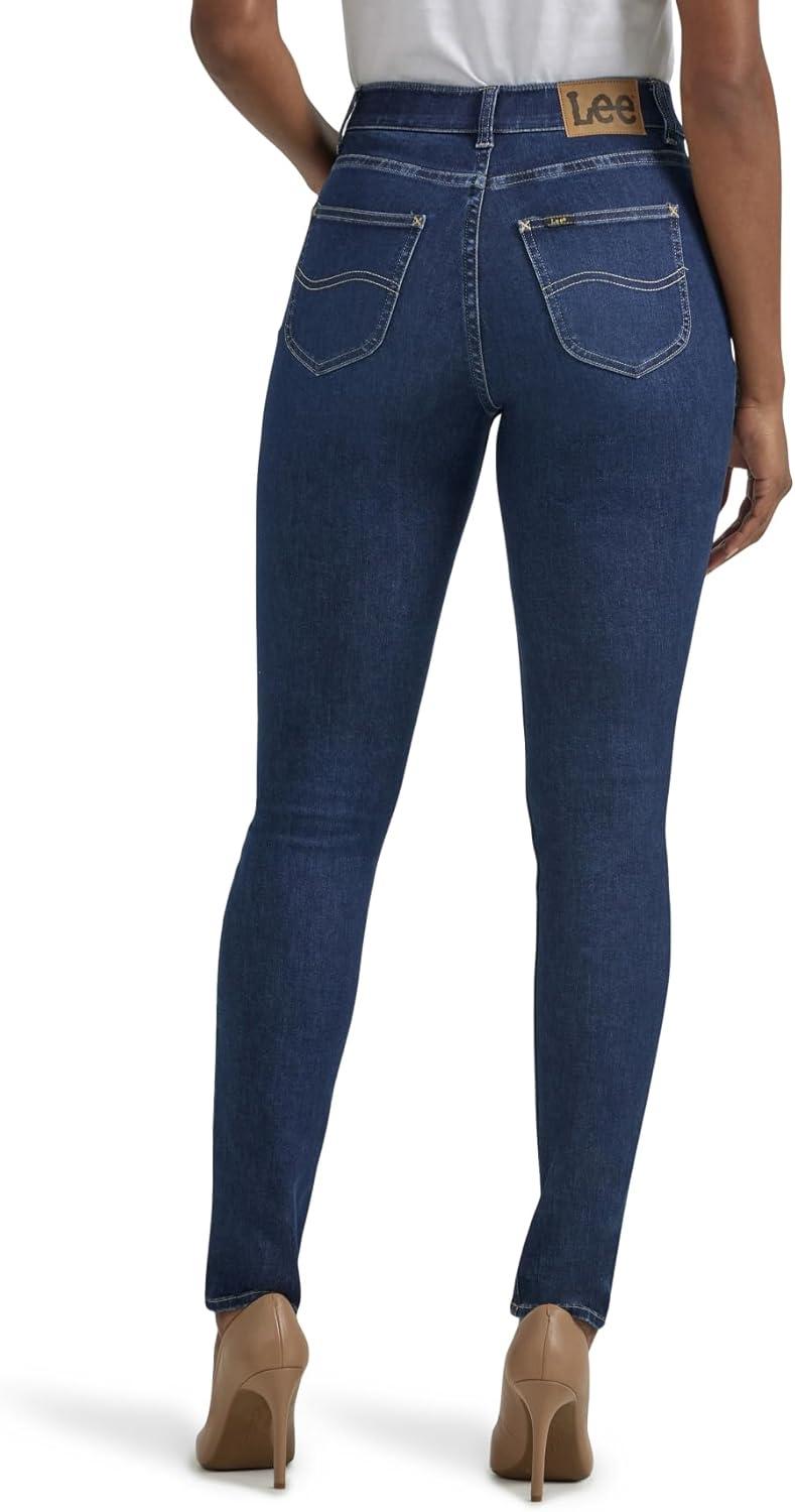 imageLee Womens High Rise Skinny JeansDeepest Dark