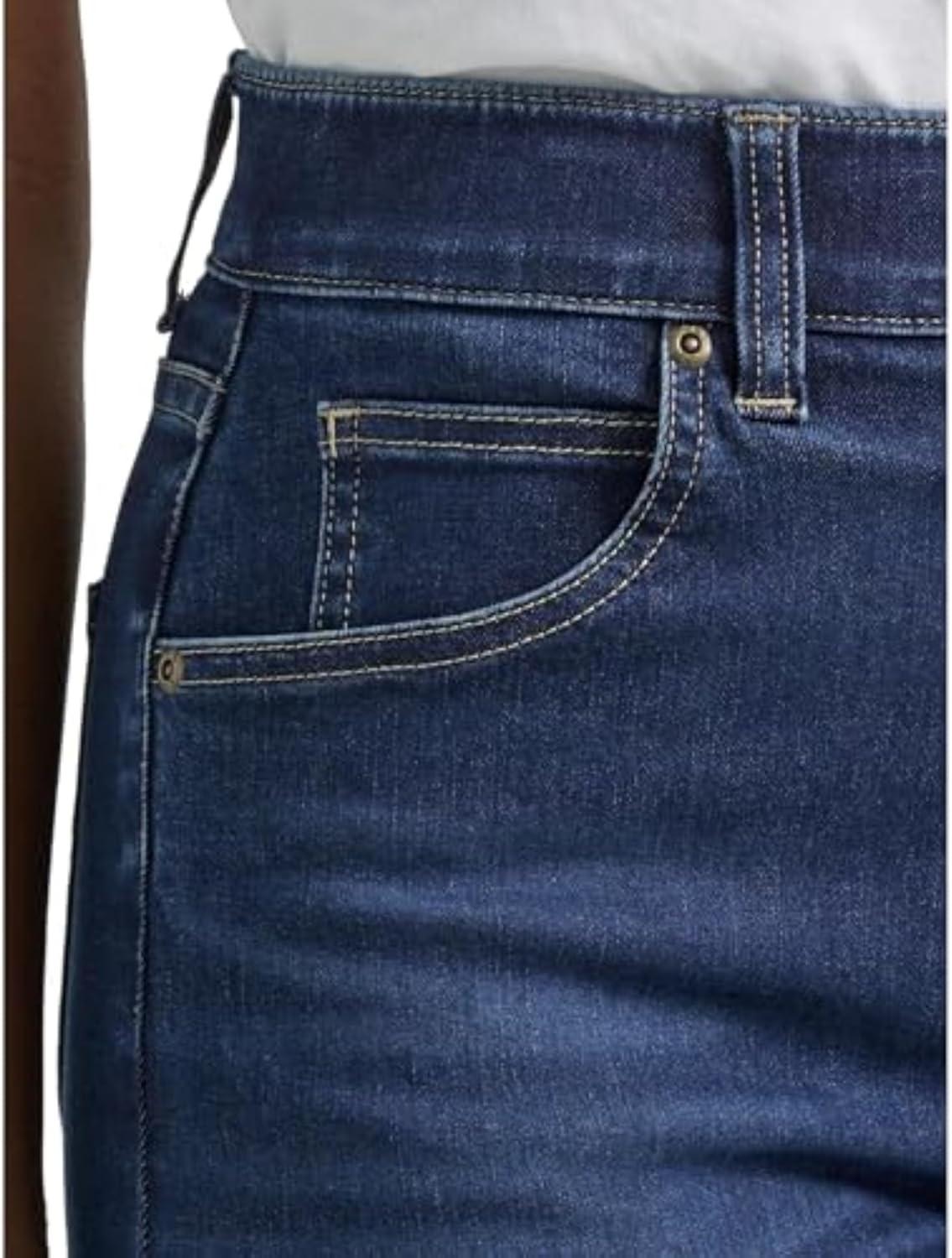 imageLee Womens High Rise Skinny JeansDeepest Dark
