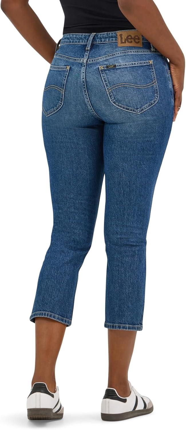 imageLee Womens Legendary 26 Straight Crop JeanIndigo Quilt
