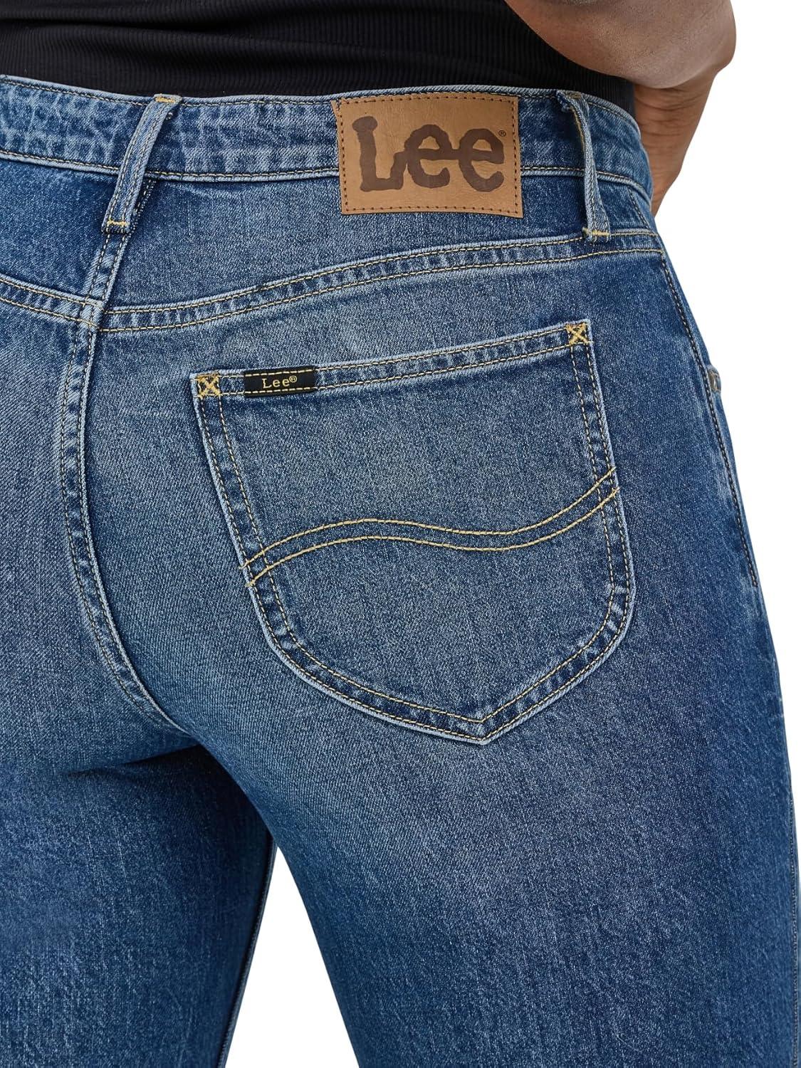 imageLee Womens Legendary 26 Straight Crop JeanIndigo Quilt