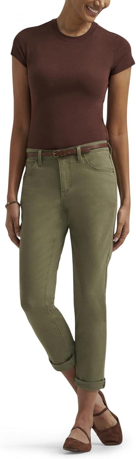 imageLee Womens Legendary 26 Straight Crop JeanMercantile Green