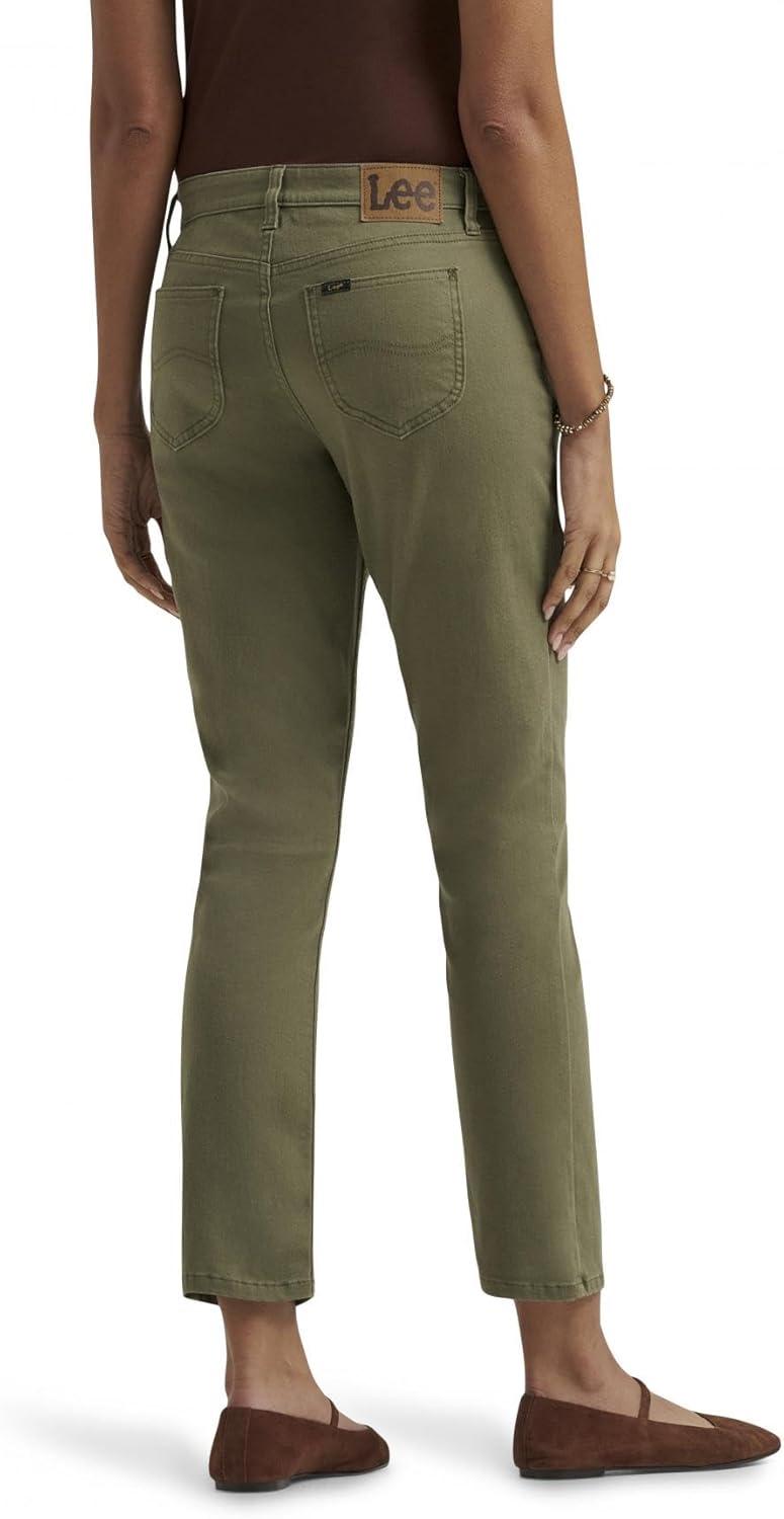 imageLee Womens Legendary 26 Straight Crop JeanMercantile Green