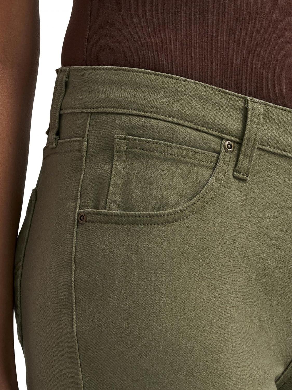 imageLee Womens Legendary 26 Straight Crop JeanMercantile Green