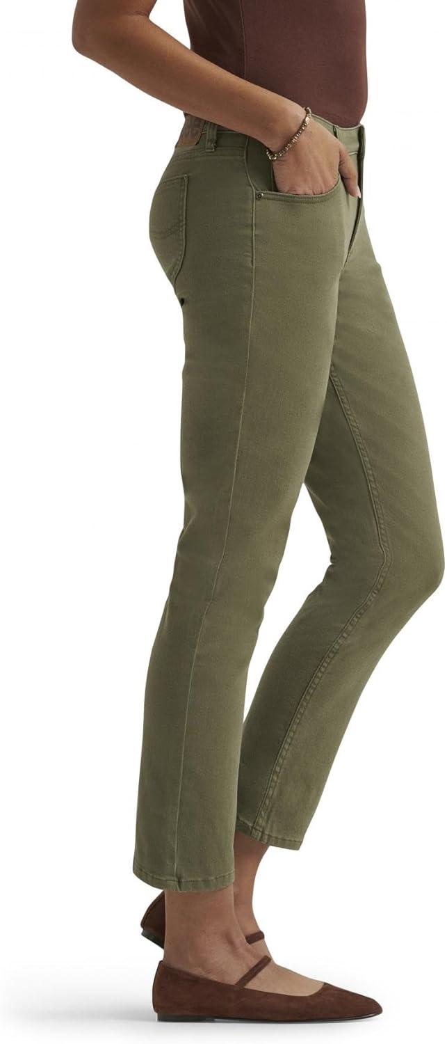 imageLee Womens Legendary 26 Straight Crop JeanMercantile Green