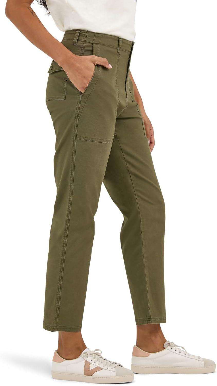 imageLee Womens Legendary 26 Utility Crop PantOlive Night