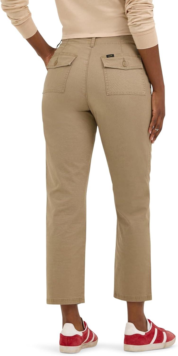 imageLee Womens Legendary 26 Utility Crop PantOscar Khaki