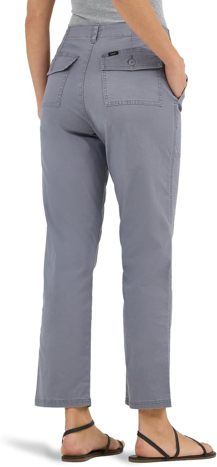 imageLee Womens Legendary 26 Utility Crop PantStormy Gray