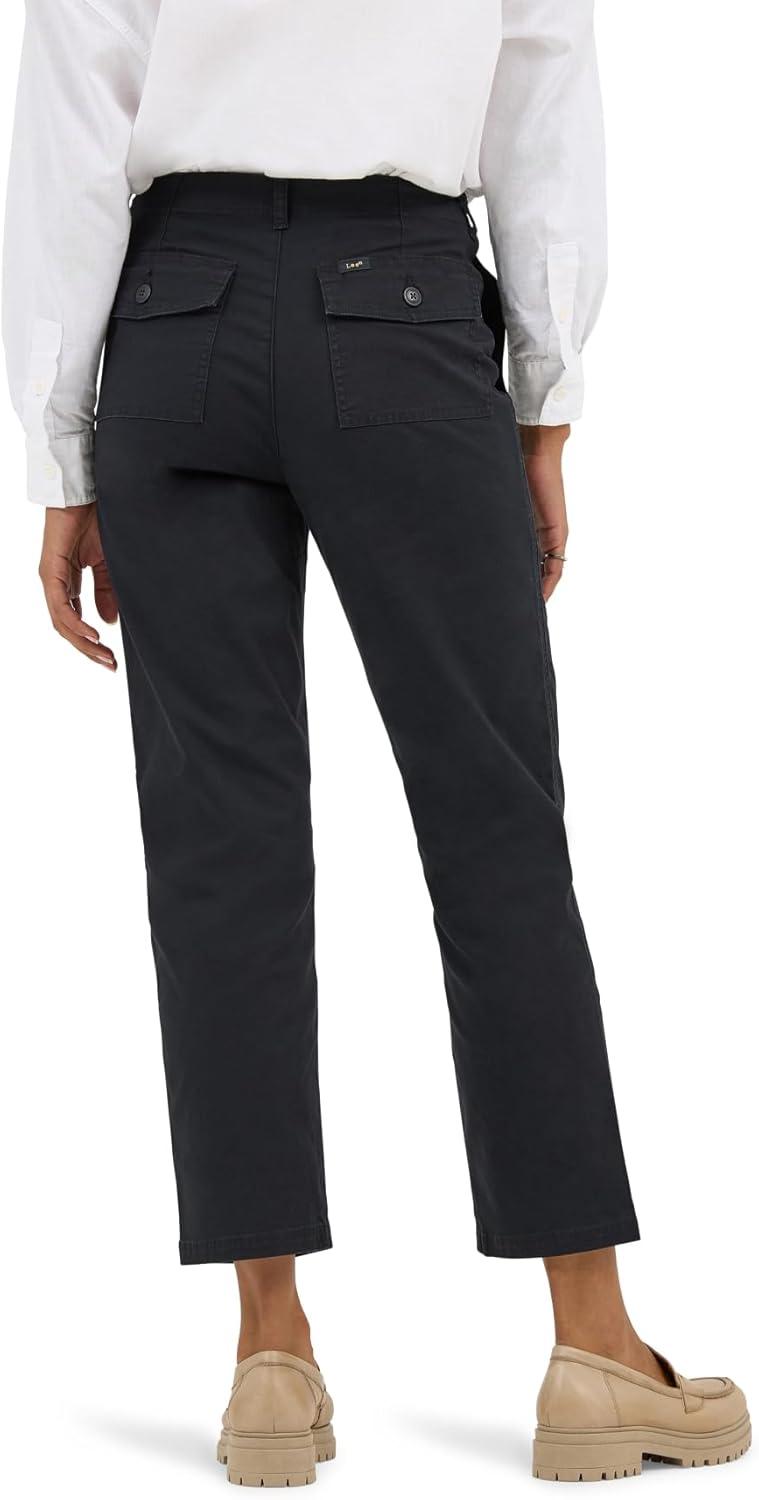 imageLee Womens Legendary 26 Utility Crop PantUnionall Black