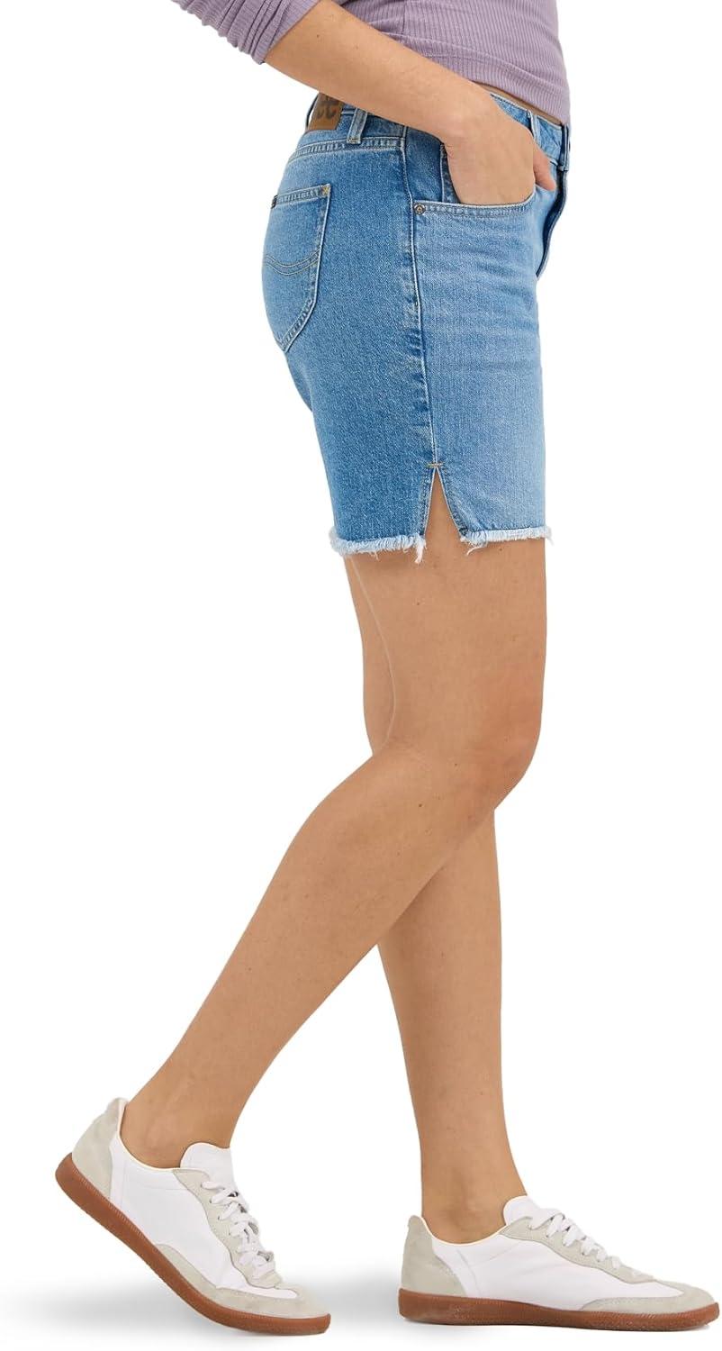 imageLee Womens Legendary 7 Side Slit Denim ShortBest in Show