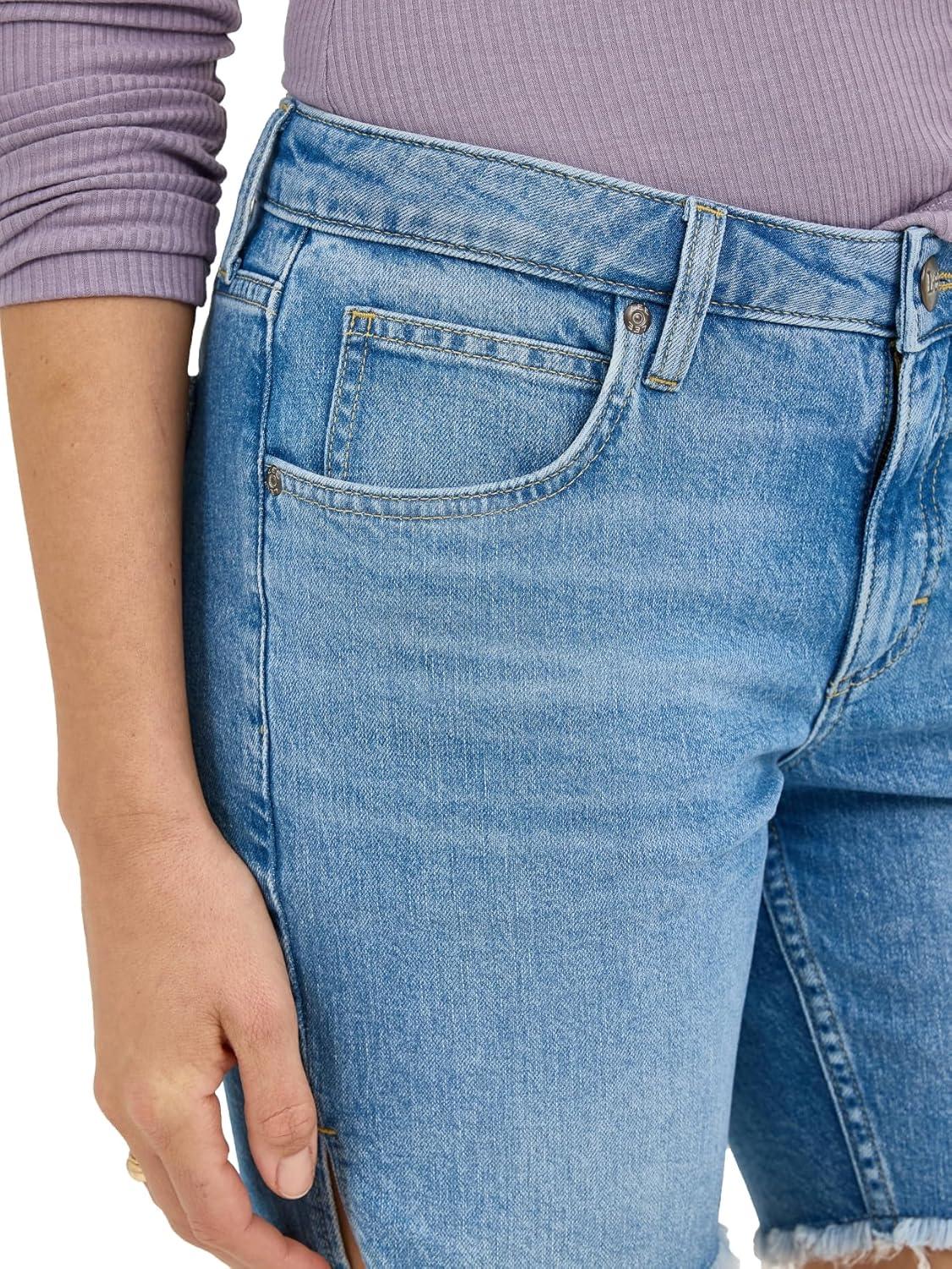 imageLee Womens Legendary 7 Side Slit Denim ShortBest in Show