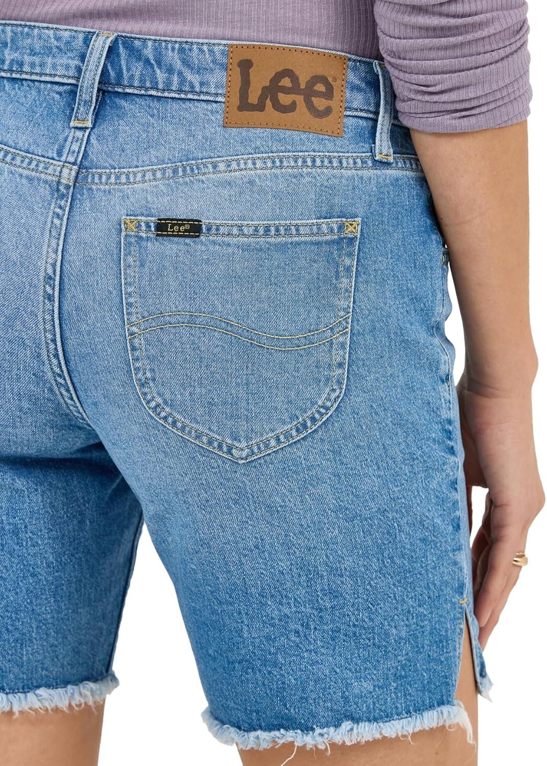 imageLee Womens Legendary 7 Side Slit Denim ShortBest in Show