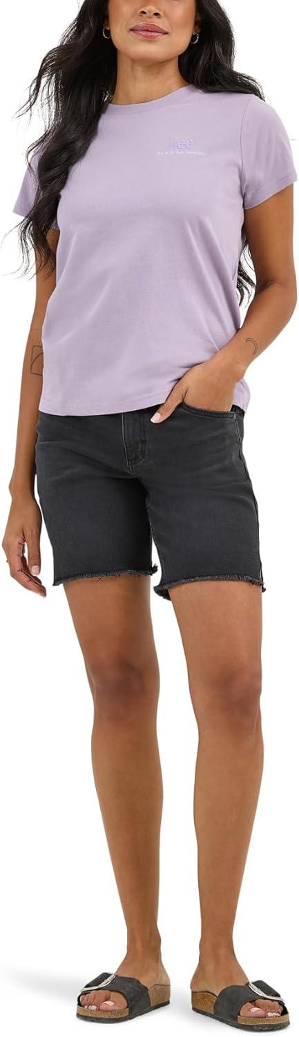 imageLee Womens Legendary 7 Side Slit Denim ShortDark Tale