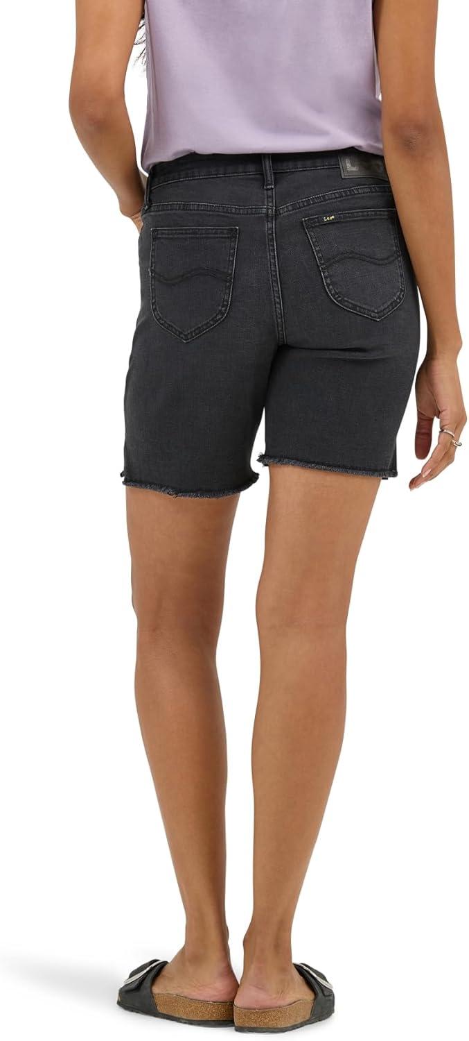 imageLee Womens Legendary 7 Side Slit Denim ShortDark Tale